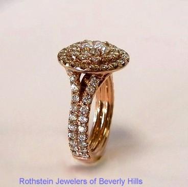 "Bernadette" Rose Gold Diamond Ring.JPG by Rothstein Jewelers of Beverly Hills